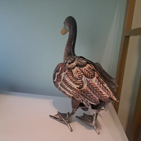 Decorative Metal Bird Sculpture - Multicolor - Picture 2 of 4